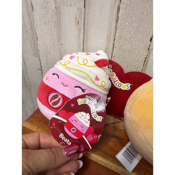 Squishmallows Valentine's 2‎ Pack Plush Set Beata & Anita Mini - Picture 2 of 5